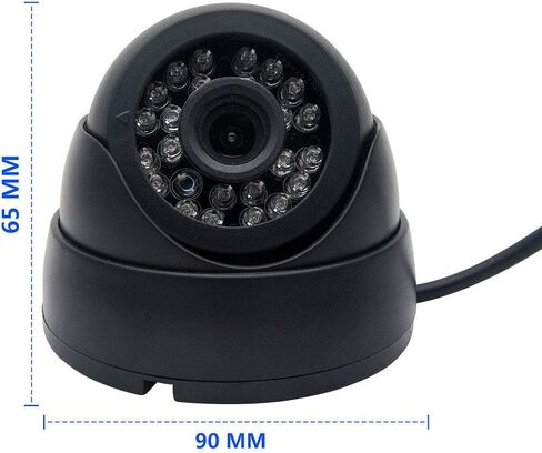 كاميرا رؤية أمامية من Universal MASO لسيارة حافلة شاحنة مقطورات قافلة تخييم ثقيل عكسي أسود 4 دبوس 9 فولت-36 فولت in Kuwait