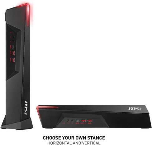 MSI MPG Trident 3 10SI-002US كمبيوتر مكتبي صغير الحجم Intel Core i5-10400F، GeForce GTX 1660 Super، ذاكرة 8 جيجا، 512 جيجا SSD، 1 تيرابايت HDD، WiFi 6، USB Type-C، Windows 10 Home in Saudi Arabia