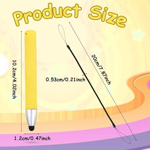 Kid Stylus Pen for Touch Screens, Sensitive Capacitive Stylus Pen with Spring Cord, Children's Crayon Tablet Stylus Pen for Touch Screen Devices Smartphones Tablets (Green) in Saudi Arabia