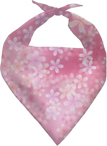 Jeiento Daisy Flower Bandana for Small Medium Large Dogs, Cat Dog Kerchief Dog Triangle Bibs Scarf for Girl,Puppy Kerchief Accessories in Kuwait
