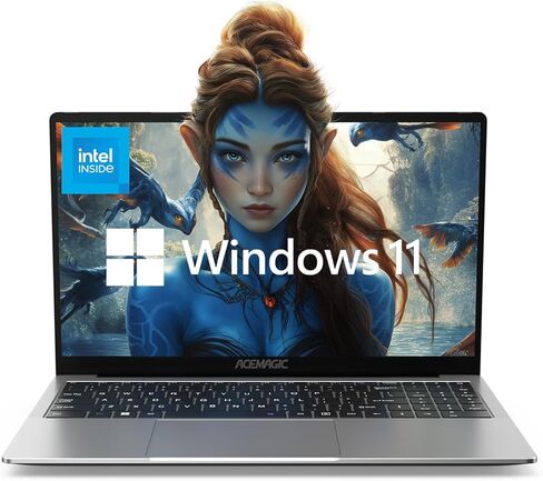 ACEMAGIC Laptop Computer with Intel N95 Windows Laptop 16GB DDR4 512GB M.2 2280 SSD Traditional Laptops 15.6-inch IPS FHD Windows11 WIFI5 BT5.0 HDMI Type-C USB Home Laptops Office Laptops Mini Laptop in Saudi Arabia