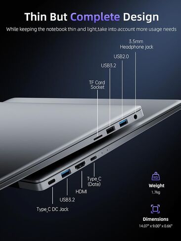 ACEMAGIC Laptop Computer with Intel N95 Windows Laptop 16GB DDR4 512GB M.2 2280 SSD Traditional Laptops 15.6-inch IPS FHD Windows11 WIFI5 BT5.0 HDMI Type-C USB Home Laptops Office Laptops Mini Laptop in Saudi Arabia