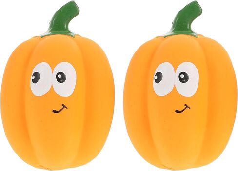 POPETPOP 2PCS لعبة صرير اليقطين: اليقطين الكلب مضغ اللعب الصوت squeaker الحيوانات الأليفة طحن الأسنان لعب الحيوانات الأليفة لعبة تدريب الهالوين الكلب لعب للكلاب القط تخفيف الضغط in Saudi Arabia