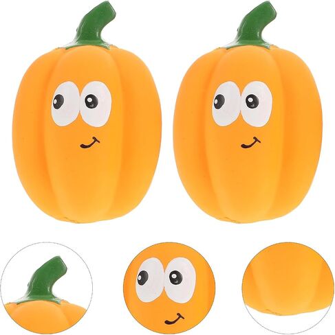 POPETPOP 2PCS لعبة صرير اليقطين: اليقطين الكلب مضغ اللعب الصوت squeaker الحيوانات الأليفة طحن الأسنان لعب الحيوانات الأليفة لعبة تدريب الهالوين الكلب لعب للكلاب القط تخفيف الضغط in Saudi Arabia