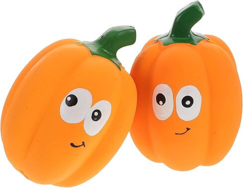 POPETPOP 2PCS لعبة صرير اليقطين: اليقطين الكلب مضغ اللعب الصوت squeaker الحيوانات الأليفة طحن الأسنان لعب الحيوانات الأليفة لعبة تدريب الهالوين الكلب لعب للكلاب القط تخفيف الضغط in Saudi Arabia