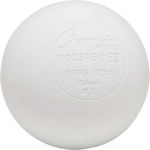 Champion Sports Lacrosse Balls: Official Size Sporting Goods Equipment for Professional, College & Grade School Games, Practices & Recreation - NCAA, NFHS and SEI Certified - Pack of 12 - Yellow in Kuwait