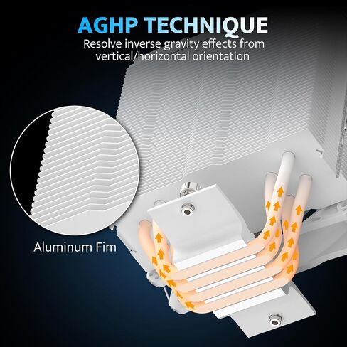 darkFlash Z4Pro Mist CPU Cooler، 120mm Single-Tower، TDP 200W، 4 × Ф6mm Heatpipes، ARGB PWM PC Fans، CPU Air Cooler متوافق مع Intel LGA115x / 12xx / 17xx؛ ايه ام دي AM4/AM5، ارتفاع 155 ملم (أسود) in Kuwait