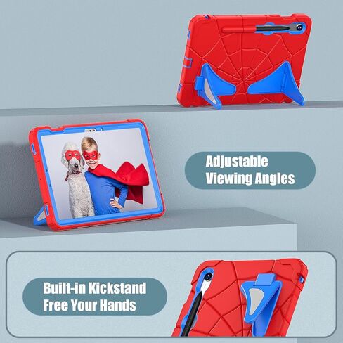 SIBEITU Case for Samsung Galaxy Tab S9 11 Inch/Galaxy Tab S9 FE 10.9 Inch 2023 for Kids with Screen Protector Stand, Kids Friendly Shockproof Case with Shoulder Strap for Samsung Tab S9/S9 FE, Blue in Kuwait