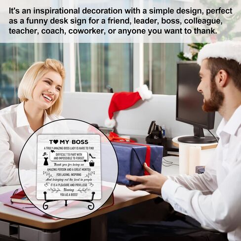 Chaos Coordinator Gifts, Funny Desk Decor for Boss Coworkers, 5x5 Inches Chaos Coordinator Wooden Sign, Appreciation Gifts, Wood Plaque Sign with Stand-A08 in Saudi Arabia