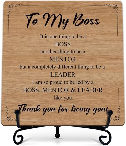 Chaos Coordinator Gifts, Funny Desk Decor for Boss Coworkers, 5x5 Inches Chaos Coordinator Wooden Sign, Appreciation Gifts, Wood Plaque Sign with Stand-A08 in Saudi Arabia