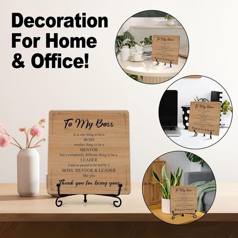 Chaos Coordinator Gifts, Funny Desk Decor for Boss Coworkers, 5x5 Inches Chaos Coordinator Wooden Sign, Appreciation Gifts, Wood Plaque Sign with Stand-A08 in Saudi Arabia