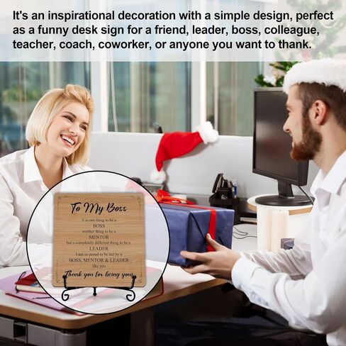 Chaos Coordinator Gifts, Funny Desk Decor for Boss Coworkers, 5x5 Inches Chaos Coordinator Wooden Sign, Appreciation Gifts, Wood Plaque Sign with Stand-A08 in Saudi Arabia