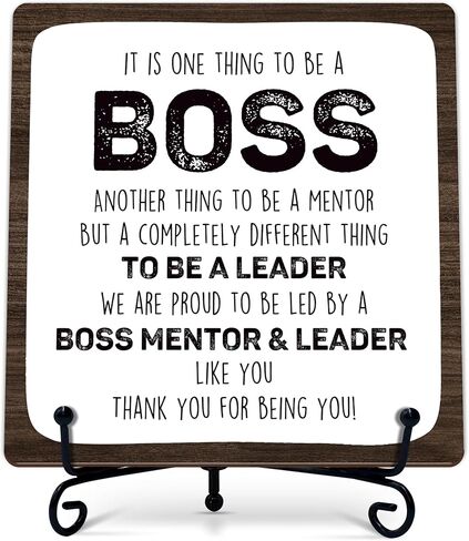 هدايا منسق الفوضى، ديكور مكتب مضحك لزملاء العمل، 5x5 بوصة علامة خشبية منسق الفوضى، هدايا التقدير، علامة لوحة خشبية مع حامل-A08 in Kuwait