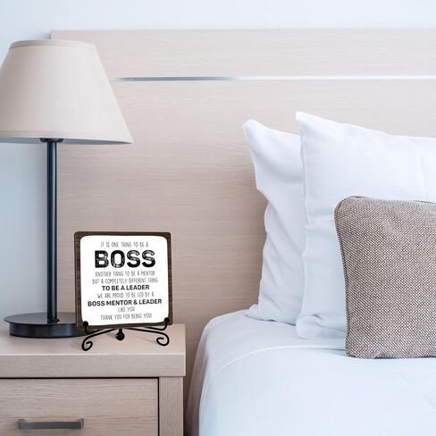 هدايا منسق الفوضى، ديكور مكتب مضحك لزملاء العمل، 5x5 بوصة علامة خشبية منسق الفوضى، هدايا التقدير، علامة لوحة خشبية مع حامل-A08 in Kuwait