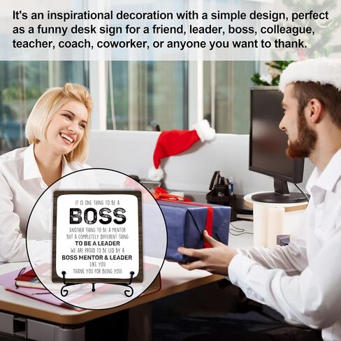 هدايا منسق الفوضى، ديكور مكتب مضحك لزملاء العمل، 5x5 بوصة علامة خشبية منسق الفوضى، هدايا التقدير، علامة لوحة خشبية مع حامل-A08 in Kuwait