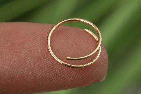 Rose Gold Nose Rings Plain & Opals in Saudi Arabia