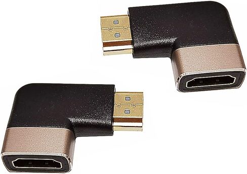 2 حزمة HDMI 8K موسع، 90 درجة زاوية يسار HDMI 2.1 إصدار ذكر إلى HDMI 2.1 إصدار أنثى وصلة وصلة وصلة محول تمديد، 8K@60 هرتز in Saudi Arabia