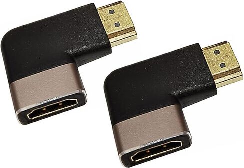 2 حزمة HDMI 8K موسع، 90 درجة زاوية يسار HDMI 2.1 إصدار ذكر إلى HDMI 2.1 إصدار أنثى وصلة وصلة وصلة محول تمديد، 8K@60 هرتز in Saudi Arabia