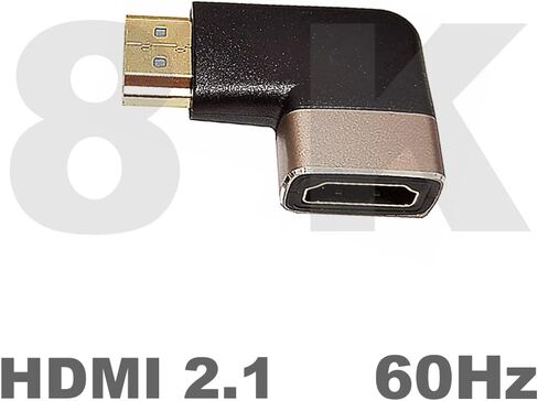 2 حزمة HDMI 8K موسع، 90 درجة زاوية يسار HDMI 2.1 إصدار ذكر إلى HDMI 2.1 إصدار أنثى وصلة وصلة وصلة محول تمديد، 8K@60 هرتز in Saudi Arabia