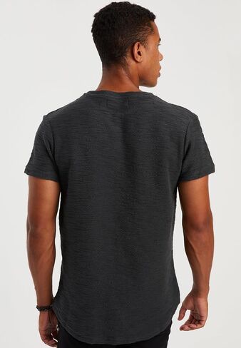 Leif Nelson Mens Oversize Slim Fit Crewneck Cotton T shirt Short Sleeve Classic Stylish Skin Friendly Tee in Kuwait