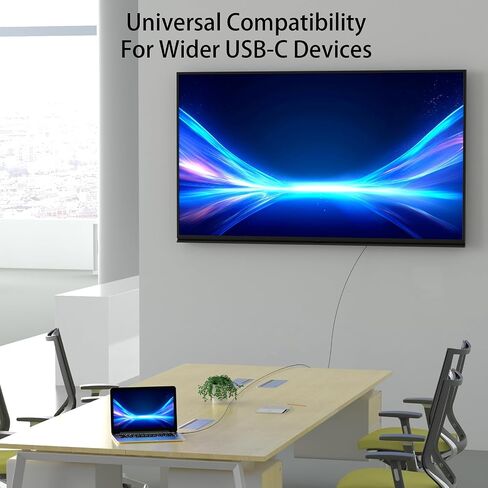كابل USB C إلى HDMI للمكتب المنزلي بطول 6 أقدام (4K@60 هرتز)، كابل USB من النوع C إلى HDMI، Thunderbolt 4/3 متوافق مع iPhone 15 Pro/Max، MacBook Pro/Air 2023، iPad Pro، Surface Book 2، Galaxy S23 in Saudi Arabia