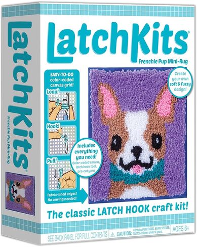 LatchKits – Unicorn – Latch Hook Kit – Easy-to-Learn Craft Project – No Sewing Or Cutting – For Ages 6+ in Kuwait