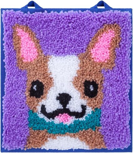 LatchKits – Unicorn – Latch Hook Kit – Easy-to-Learn Craft Project – No Sewing Or Cutting – For Ages 6+ in Kuwait