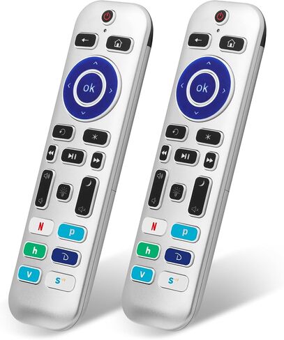 【عبوة من قطعتين】 جهاز تحكم عن بعد بديل لجميع أجهزة تلفزيون Roku، جهاز تحكم عن بعد لتلفزيون Roku مناسب لأجهزة TCL/Onn/Sharp/Hisense/Element/Westinghouse/Philips/Insignia/Jvc Roku/RCA الذكية (ليس لـ Roku Stick and Box) in Kuwait
