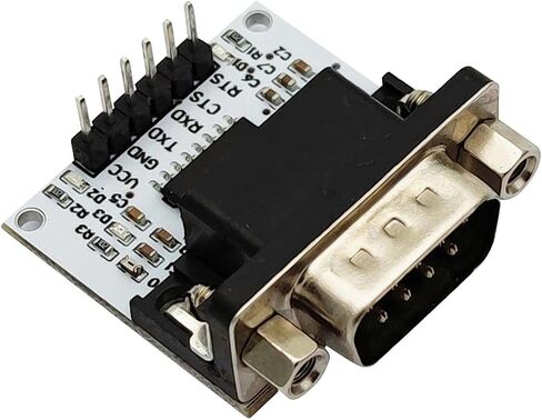 RS232 to TTL Level Serial Adapter Converter Module Interface Port rs-232 to TTL Serial Signal Converter SP3232 Chip DB9 UART Connector Male in Kuwait