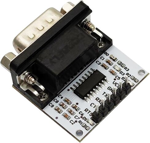 RS232 to TTL Level Serial Adapter Converter Module Interface Port rs-232 to TTL Serial Signal Converter SP3232 Chip DB9 UART Connector Male in Kuwait