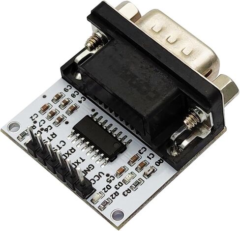 RS232 to TTL Level Serial Adapter Converter Module Interface Port rs-232 to TTL Serial Signal Converter SP3232 Chip DB9 UART Connector Male in Kuwait