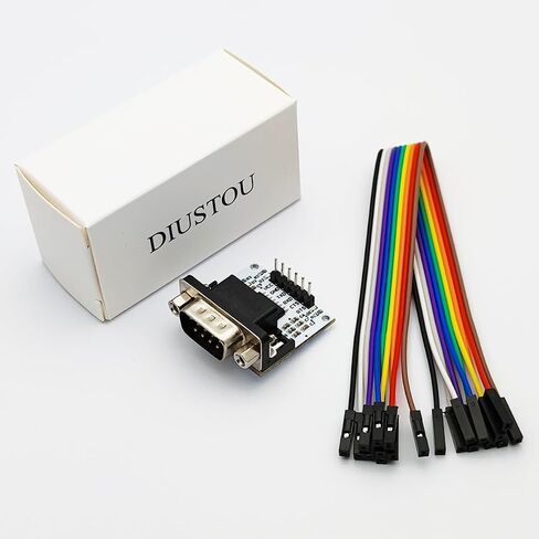 RS232 to TTL Level Serial Adapter Converter Module Interface Port rs-232 to TTL Serial Signal Converter SP3232 Chip DB9 UART Connector Male in Kuwait