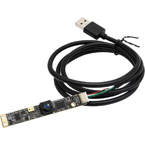 8MP USB Camera Module with Microphone Wide Angle 105°Computer Camera Fixed Focus 4K Lightburn Camera for Laser Engraver Embedded UVC Webcam Board Tiny USB Security Camera for PC, Laptop, Raspberry Pi