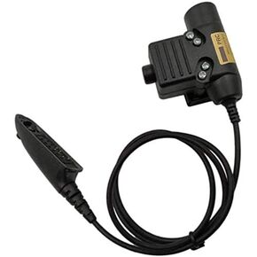 U94 PTT System for Peltor Comtac/MSA Sordin Compatible with Motorola GP Radio (Military/NATO-US/Peltor Wired)