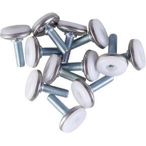 12 Pcs Nut Leg Leveler Furniture Leveler Adjustable Feet Furniture Leveler Nut Furniture Leveler Legs M8 Screws