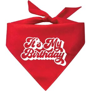 It's My Birthday Dog Bandana (Assorted Colors)