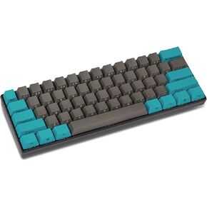 Happy Balls Keycaps 60 Percent for 61 68 MX Switches Mechanical Keyboard PBT Side Printed 60% Keycaps OEM Profile Cherry MX Key Caps (Blue Gray Combo)