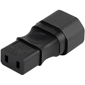 IEC 320 C14 3-pin Male to IEC 320 C9 2-pin Female AC Adapter for PDU (C14 to C9)