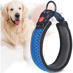 Reflective Dog Collar Adjustable Honeycomb Mesh, Soft and Comfortable, Breathable, Durable, Easy to Wear, Anti-Choking Design (XS)