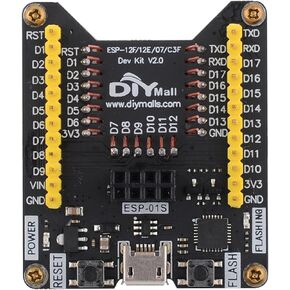 ESP8266 Burning Fixture Development Board Micro USB Port Onboard CP2102 Chip Support ESP-01S ESP-07 ESP-07S ESP-12E ESP-12F ESP-12S ESP-C2 Easy Programer