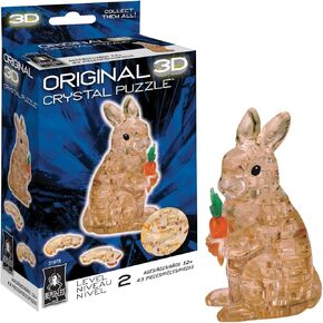 BePuzzled | Rabbit Original 3D Crystal Puzzle, Ages 12 and Up