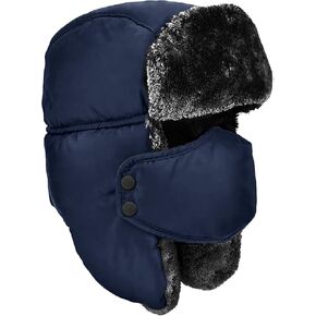 DOXHAUS Unisex Winter Ear Flap, Trooper, Trapper, Bomber Hat, Keeping Warm While Skating, Skiing Other Outdoor Activities