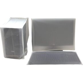 Computer Dust Cover Monitor +Keyboard+CPU Tower Desktop 3 Pieces Set PC dust Proof Computer Covers Case (28"-29'' Monitor Set)