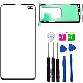 Baige for Samsung S10 Outer Lens Screen Replacement Repair Front Outer Glass Lens Cover Screen for Samsung Galaxy S10 SM-G973 6.1' Parts Adhesive Tool (No LCD Touch ＆ Digitizer) (S10)