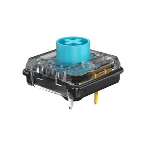 Low Profile Mechanical Keyboard Switch Choc V2 Low Profile Keystem DIY MX Switch Tactile Click Liner 5PIN (30pcs, Blue)