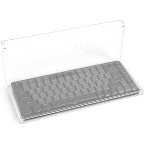 Geekria Keyboard Travel Case Compatible with Logitech MX Mechanical Mini Keyboard, Compact Wireless Keyboard Acrylic Dust Cover with Magnetic Closing, Full Closure Protection (Clear)