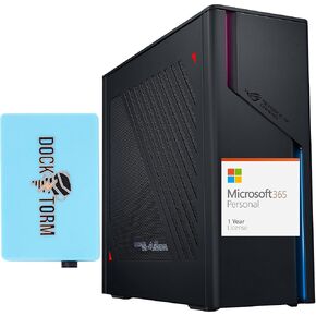 ASUS ROG G22CH-PB776 Gaming & Entertainment Desktop PC (Intel i7-13700F 16-Core, 64GB DDR5 4800MHz RAM, 2x4TB PCIe SSD (8TB), Win 11 Pro) with MS 365 Personal, Dockztorm Hub