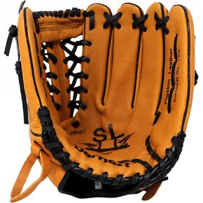 SL-130 Leather Baseball Glove, Outfield, Size 13, Brown
