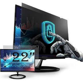 [2 Pack] Premium Privacy Screen Filter for 22 Inches Desktop Computer Widescreen Monitor with Aspect Ratio 16:10. Anti Glare and Anti Blue Light Protection
