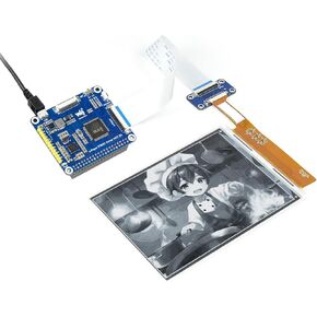 Waveshare 6inch E-Ink Display HAT Compatible with Raspberry Pi 4B/3B+/3B/2B/B+/A+/Zero/Zero W/WH/Zero 2W Series Boards 1448×1072 High Definition Black/White 16 Gray Scale Supports Partial Refresh